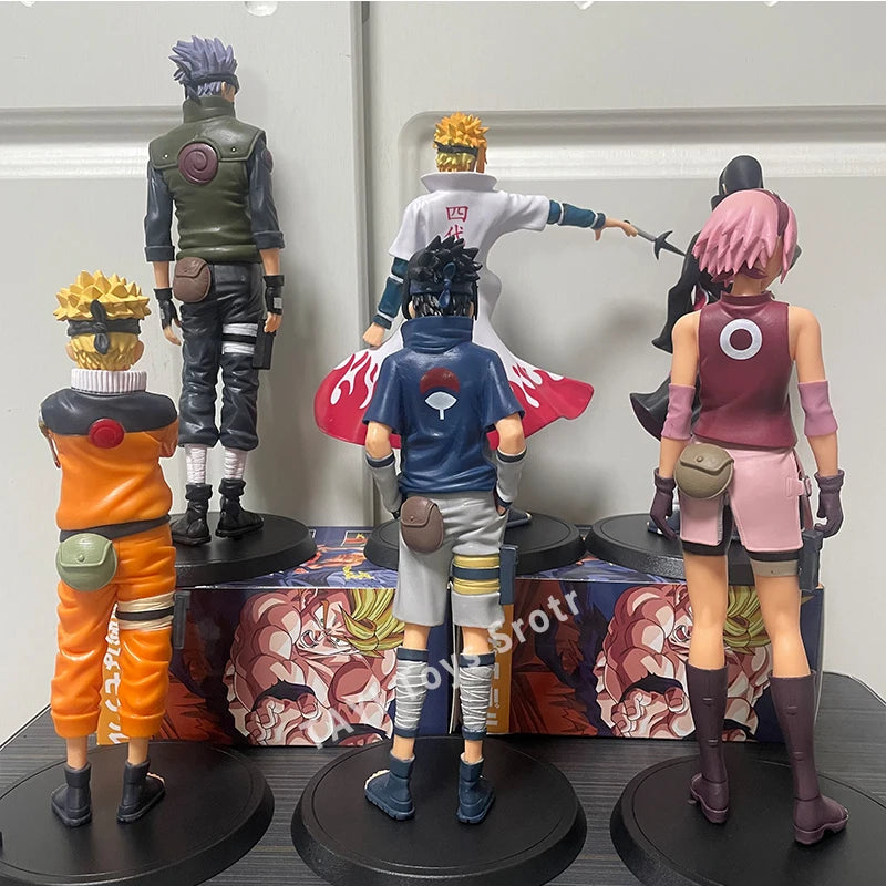 Lote Action Figure Naruto Shippuden – Coleção Estátuas Premium (23cm a 30cm)