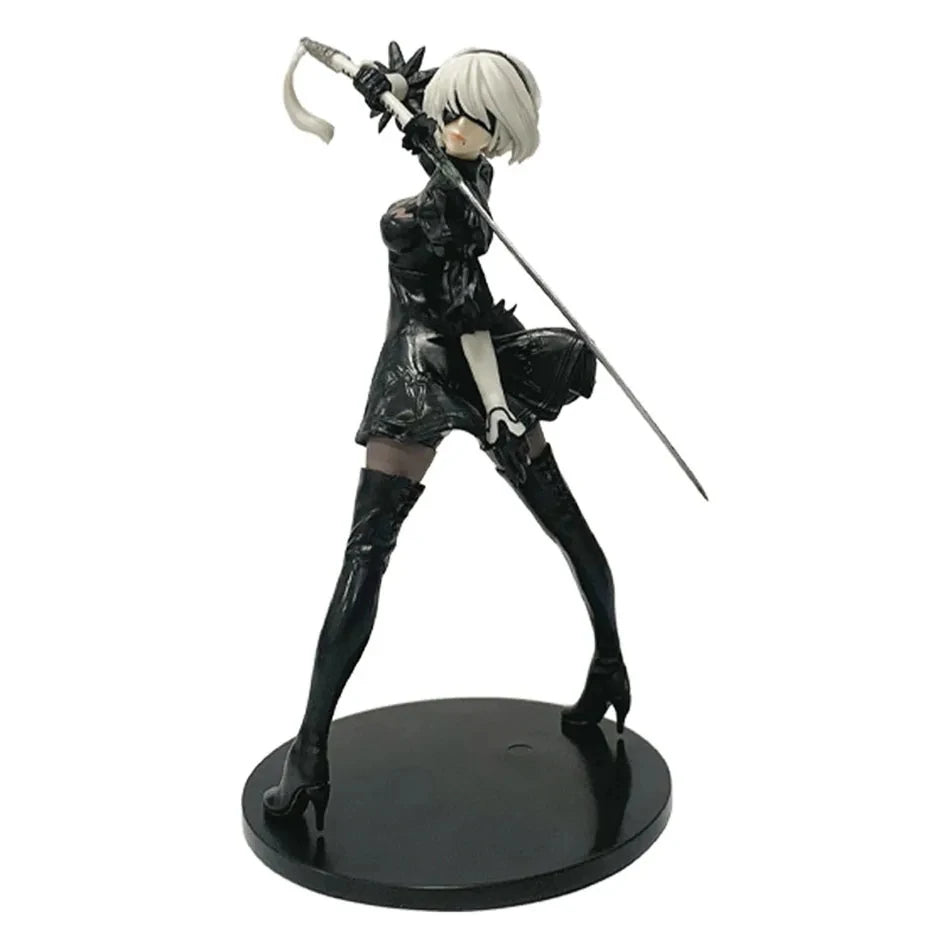 Action Figure YoRHa 2B – NieR:Automata Coleção Black & White (18cm)