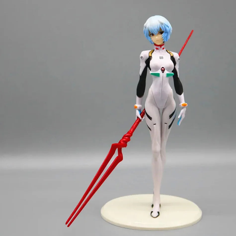 Action Figure Rei Ayanami com Lança de Longinus – Neon Genesis Evangelion (23cm)