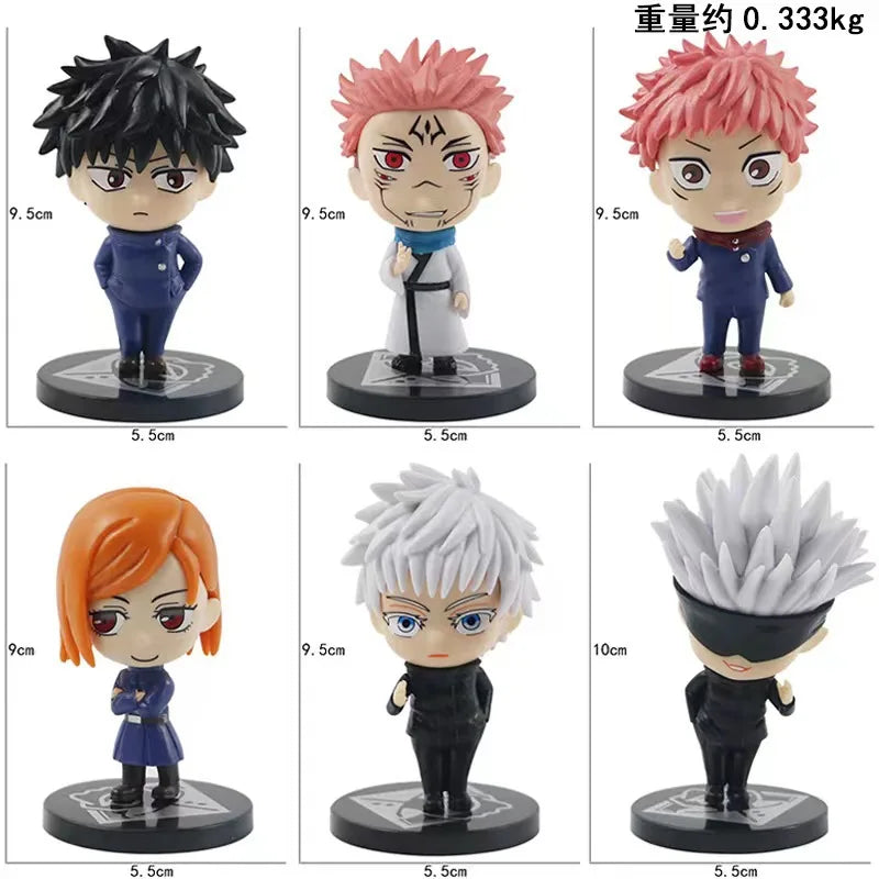 Lote Action Figure Jujutsu Kaisen – Kit Premium Completo (6 Peças)