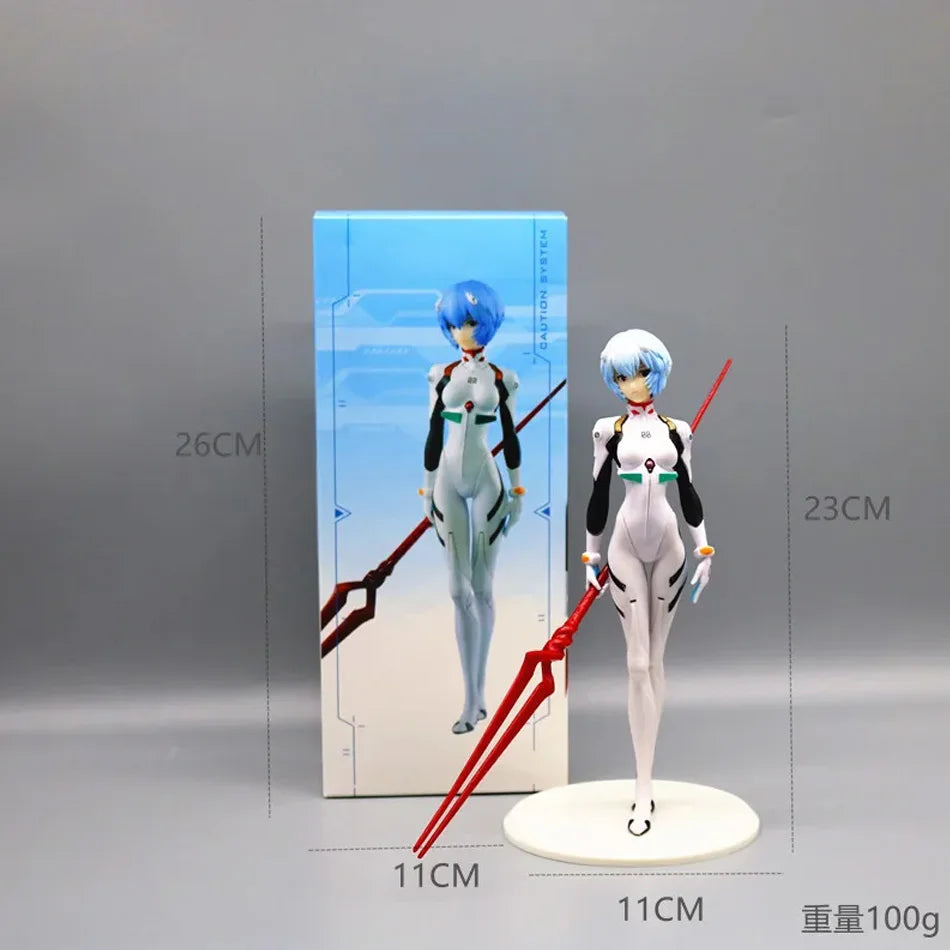 Action Figure Rei Ayanami com Lança de Longinus – Neon Genesis Evangelion (23cm)