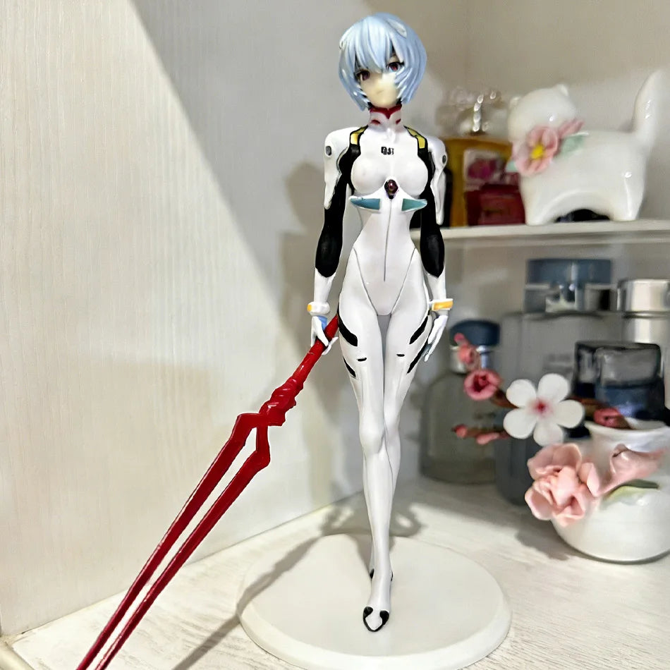 Action Figure Rei Ayanami com Lança de Longinus – Neon Genesis Evangelion (23cm)