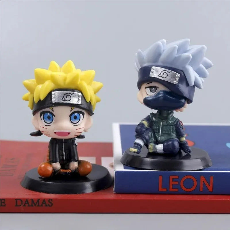 Action Figure Naruto Shippuden Q Version – Mini Estátuas Colecionáveis (9cm)