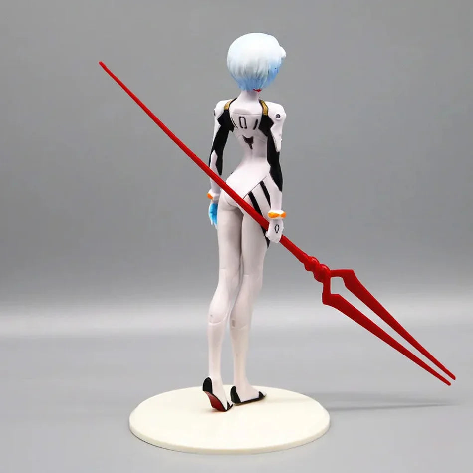 Action Figure Rei Ayanami com Lança de Longinus – Neon Genesis Evangelion (23cm)