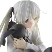 Mini Estátua Anime Lady Kawaii com Coelho Colecionável (10cm)