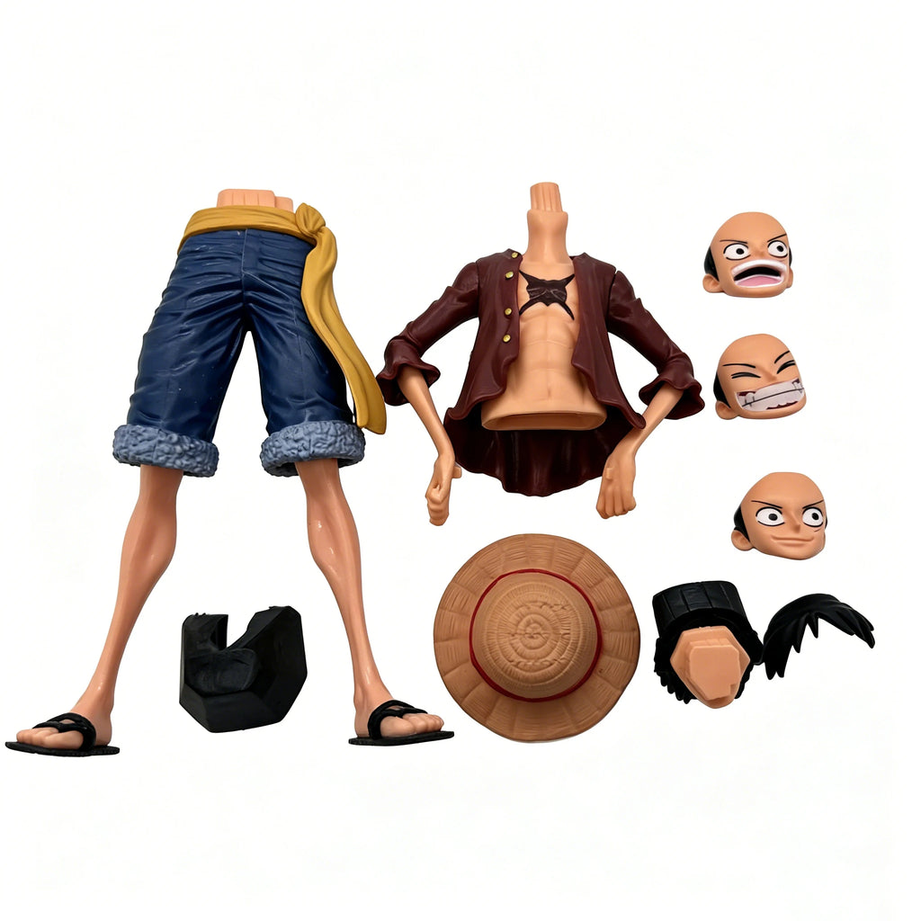 Action Figure One Piece – Luffy Confident Smiley Face Changing (28cm)
