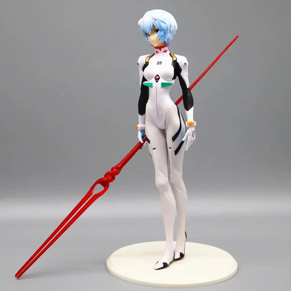 Action Figure Rei Ayanami com Lança de Longinus – Neon Genesis Evangelion (23cm)