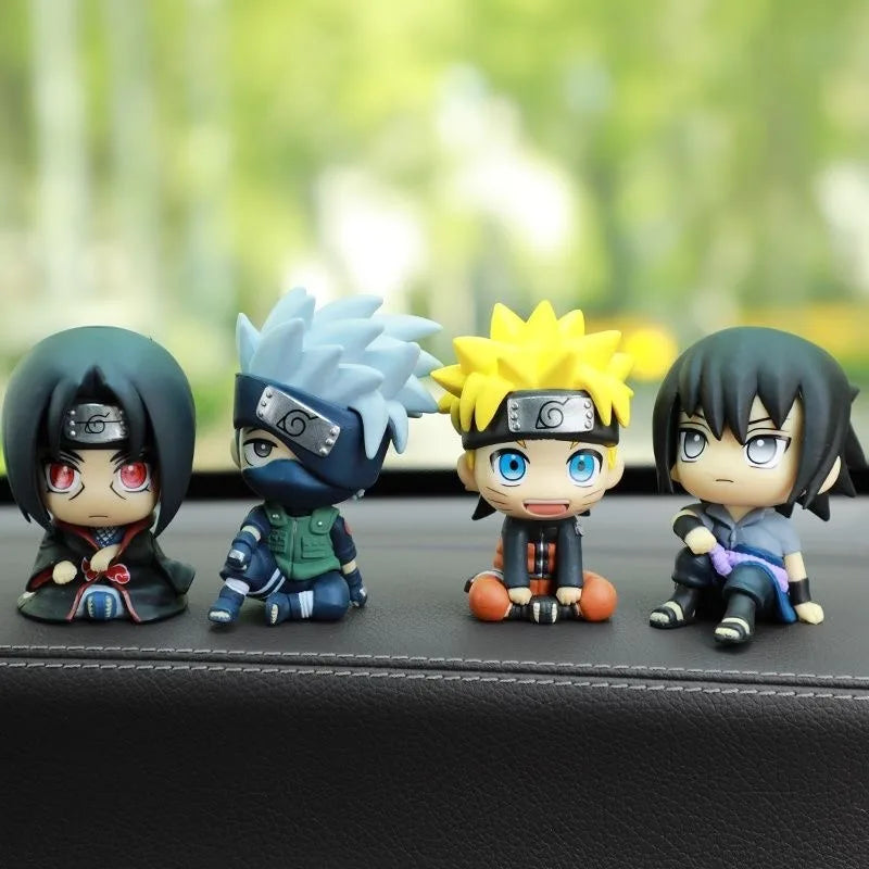 Action Figure Naruto Shippuden Q Version – Mini Estátuas Colecionáveis (9cm)