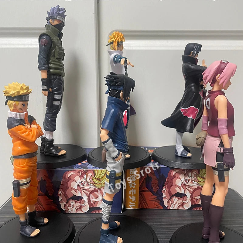 Lote Action Figure Naruto Shippuden – Coleção Estátuas Premium (23cm a 30cm)