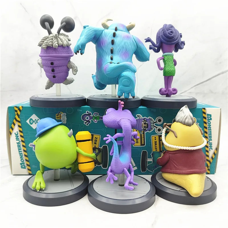 Kit Action Figure Universidade Monstros – Conjunto com 6 Miniaturas (7-10cm)