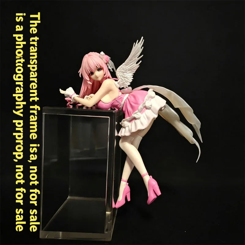 Action Figure Angel Girl Pink Hair – Estátua Premium & Noodle Stopper