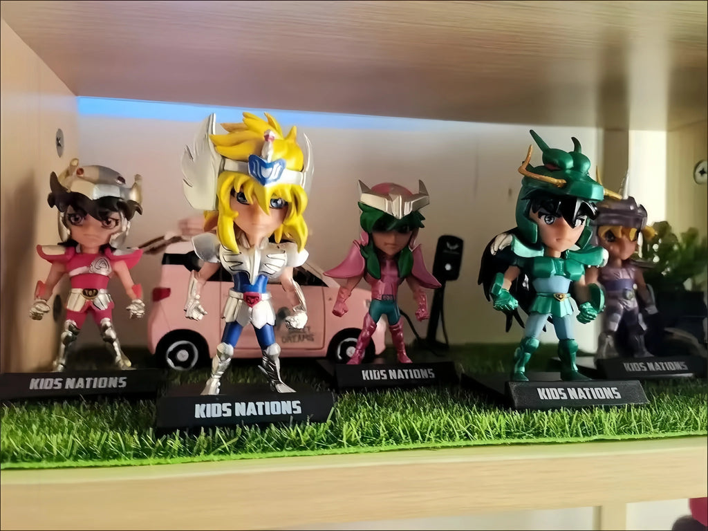 Lote Action Figure Cavaleiros do Zodíaco – Kit Cavaleiros de Ouro Premium (5 Peças)