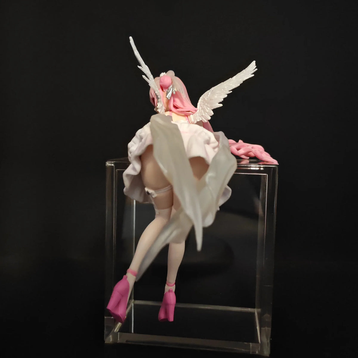 Action Figure Angel Girl Pink Hair – Estátua Premium & Noodle Stopper